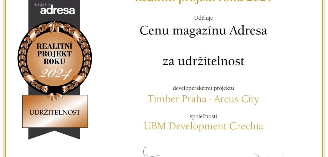 Timber Prague apartment buildings were awarded in another domestic competition