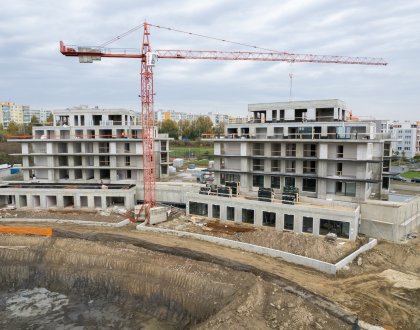 The building shells of the first phase of Arcus City have been completed
