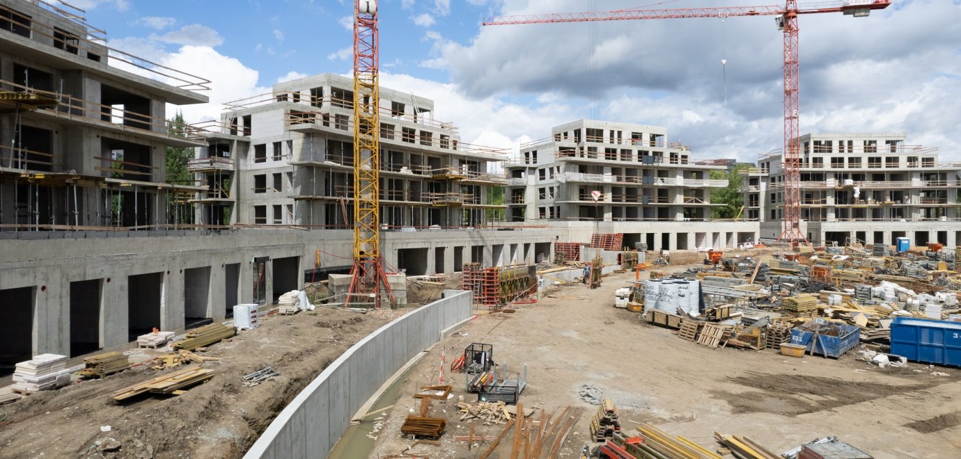 Hrubá stavba budov A, B, C a D z první etapy Arcus City je úspěšně hotova